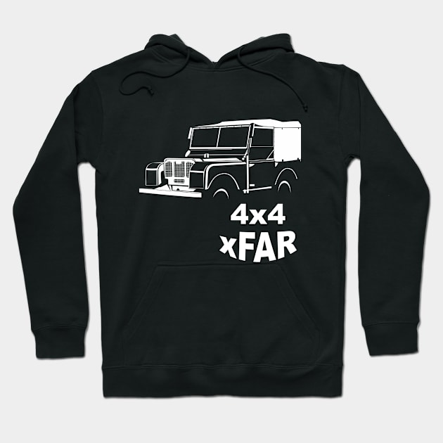 Land Rover Series 1 Vintage Hoodie by autoblastid